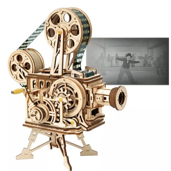 ROKR Vitascope 3D Puzzle Vintage Film Projector NWT - Picture 1 of 6